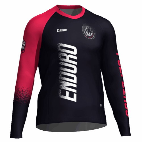 Camiseta manga larga DH ROJA Y NEGRA