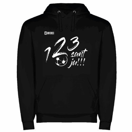 Sudadera algodón NEGRA