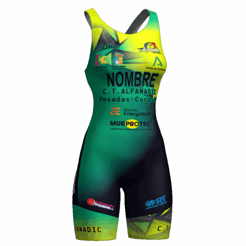 Tritraje espalda abierta AQUA