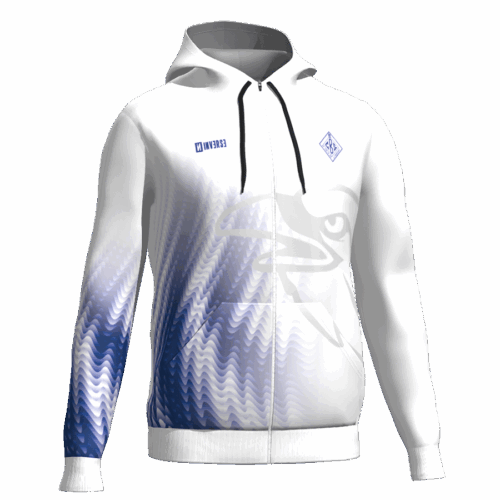 Sudadera con capucha sin cremallera CBS BLANCA